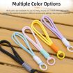 BRDRC Sports Camera Lanyard - Yellow Rope, Orange Knot, 1/4" Screw - 9