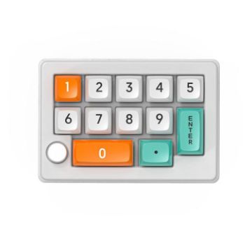 MKESPN W908 Wireless Tri-Mode RGB Gaming Mechanical Keypad (White) - 1