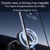 Magnetic Car Phone Holder - Folding Stand for Center Console (Silver) - 4