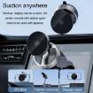 Magnetic Car Phone Holder - Folding Stand for Center Console (Silver) - 6