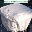 E-bike Basket Beige Sunscreen Cover Rainproof Hanging Storage Bag - 5