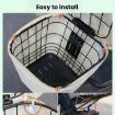 E-bike Basket Beige Sunscreen Cover Rainproof Hanging Storage Bag - 7