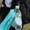 3pcs Green Silicone Water Bottle Buckle & Towel Holder for Outdoors - 2