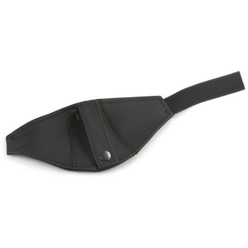 Leather Black Line Car Seat Safety Belt Buckle Racing Limiter Guard - 1