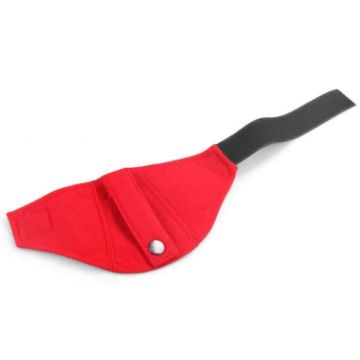 Racing Car Seat Safety Belt Buckle Limiter Guard - Fleece Red - 1