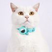 Airtag Tracker Cat Collar Case with Bell - Blue Gradient GPS Protector - 2
