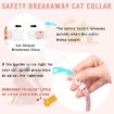 Luminous Green Silicone AirTag Pet Collar with Bell & Daisy Cover - 5