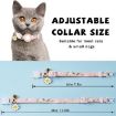 Yellow Silicone AirTag Cover Pet Collar with Bell & Daisy Design - 3