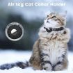 AirTag Tracker Silicone Case for Pets - Reflective Stars & Moon Collar (Pink) - 7