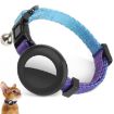 AirTag Tracker Silicone Case Pet Cat Collar with Bell - Gradient Blue - 1