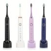 Sarmocare S100 Sonic Electric Toothbrush, 8 Heads, Waterproof, Purple - 2