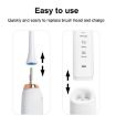 Sarmocare S100 Sonic Electric Toothbrush, 8 Heads, Waterproof, Navy Blue - 9