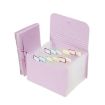 A6 Expanding File Organizer with 12 Pockets for Storage - Purple - 1