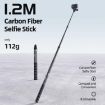 aMagisn 1.2m Carbon Fiber Invisible Selfie Stick for Action Cameras - 2