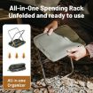 Naturehike Portable Folding Stool - Black Aluminum Camping Chair - 3
