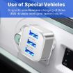 3-Port USB 2.0 Hub Expander - Blue | Compact & Efficient Connectivity - 5