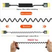8K 60Hz HDMI 2.1 Spring Cable 0.5m Straight Head - 7
