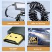 8K 60Hz HDMI 2.1 Spring Cable 0.5m Micro HDMI Left Bend - 5
