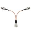 50cm F-Splitter Coaxial RF Cable - F Male to Dual Female Adapter - 3