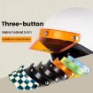 Retro 3-Button Motorcycle Helmet Visor Sunshade Protection Brim (Light Tea) - 3