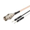 BNC Female to Dual DuPont Male RG316 RF Extension Cable 0.3m Adapter - 1