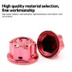 Purple Electroplated Titanium Hexagonal Screw Cap for E-Bike Motorcycle - 5