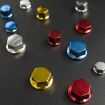 Blue Motorcycle Scooter Screw Cover Decorative Cap - Modification Parts - 8
