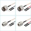 N Female to Dual DuPont Male RG316 RF Extension Cable 1m Adapter - 2