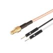 SMB Male to Dual DuPont Male RG316 RF Test Extension Cable 1m Adapter - 1