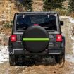 17" Thickened Imitation Leather Spare Tire Cover w/ Reflective Stripes - 6