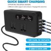 Gurxun Dual Display Car Inverter 110V with USB & Type-C Brazil Plug - 8