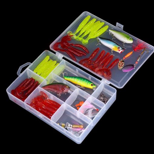 51-in-1 Outdoor Fishing Gear Bionic Luya Sequin Bait Set - 1