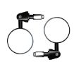2pcs Motorcycle Rearview Mirror Set - Retro Folding Round Universal - 1