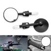 2pcs Motorcycle Rearview Mirror Set - Retro Folding Round Universal - 2