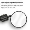 2pcs Motorcycle Rearview Mirror Set - Retro Folding Round Universal - 5