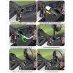 2pcs Motorcycle Rearview Mirror Set - Retro Folding Round Universal - 8