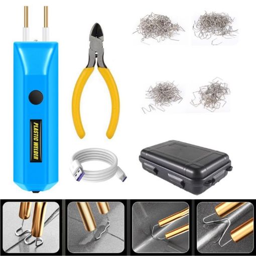 Rechargeable Cordless Lithium Plastic Welding Machine - Blue Boxed - 1