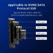 Blueendless M.2 NVMe/SATA Dual-Protocol Hard Disk Box USB & Type-C 10G - 4