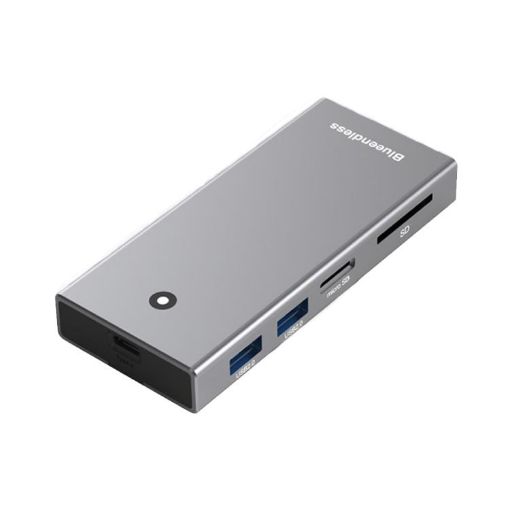Blueendless M.2 NVMe/SATA Dual-Protocol Hard Disk Box with USB2.0 & SD/TF - 1