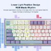 Ajazz AK870 Wireless Bluetooth Mechanical Keyboard RGB Hot Swap Black - 6