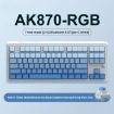 Ajazz AK870 Wireless Tri-mode Mechanical Keyboard, Flying Fish Axis RGB - 2