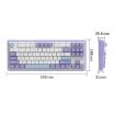 Ajazz AK870 Wireless Tri-mode Mechanical Keyboard, Flying Fish Axis RGB - 4