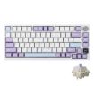 Ajazz AK820 Pro Wireless Bluetooth Mechanical Keyboard, Gift Axis Purple - 1