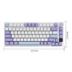 Ajazz AK820 Pro Wireless Bluetooth Mechanical Keyboard, Gift Axis Purple - 4