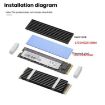 FinalCool Gold M.2 2280 NVMe SSD Heat Sink Radiator - 4