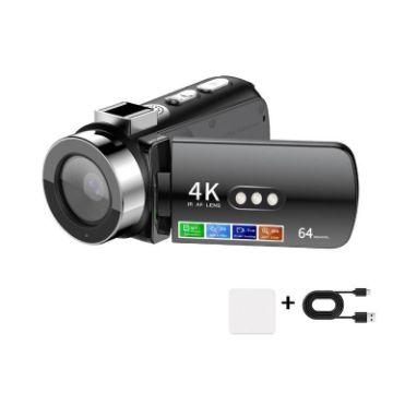 4K WiFi Night Vision Digital Video Camera - Black, HD Lightless Colorful - 1