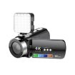 4K WiFi Night Vision Camera with Fill Light - Black | HD Digital Video - 1