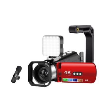 4K WiFi Night Vision Digital Video Camera, Red - 4pcs/Set - 1