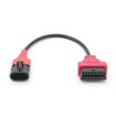 SYM SANYANG Motorcycle OBD Cable 3Pin to OBD2 16Pin Adapter Scanner - 1