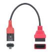 SYM SANYANG Motorcycle OBD Cable 3Pin to OBD2 16Pin Adapter Scanner - 2